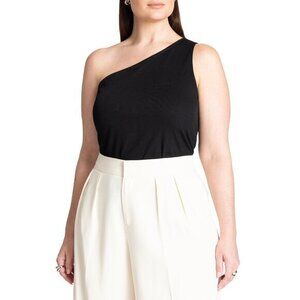 New! Eloquii‎  One Shoulder Bodysuit black, women plus size 18/20